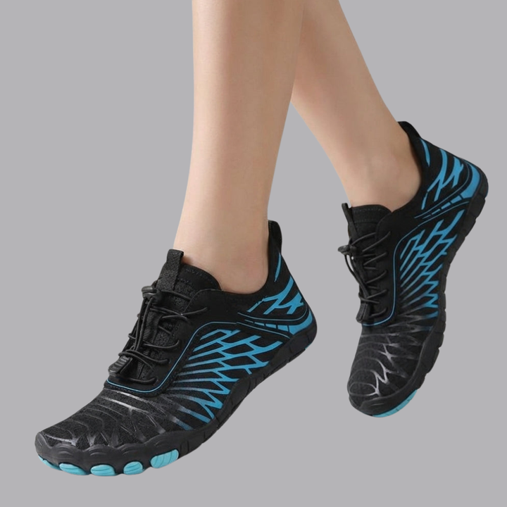 Women’s Barefoot Trainers Lightweight Flexible Sole Lace Up Shoes