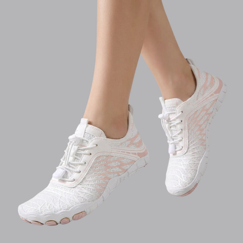 Women’s Barefoot Trainers Lightweight Flexible Sole Lace Up Shoes
