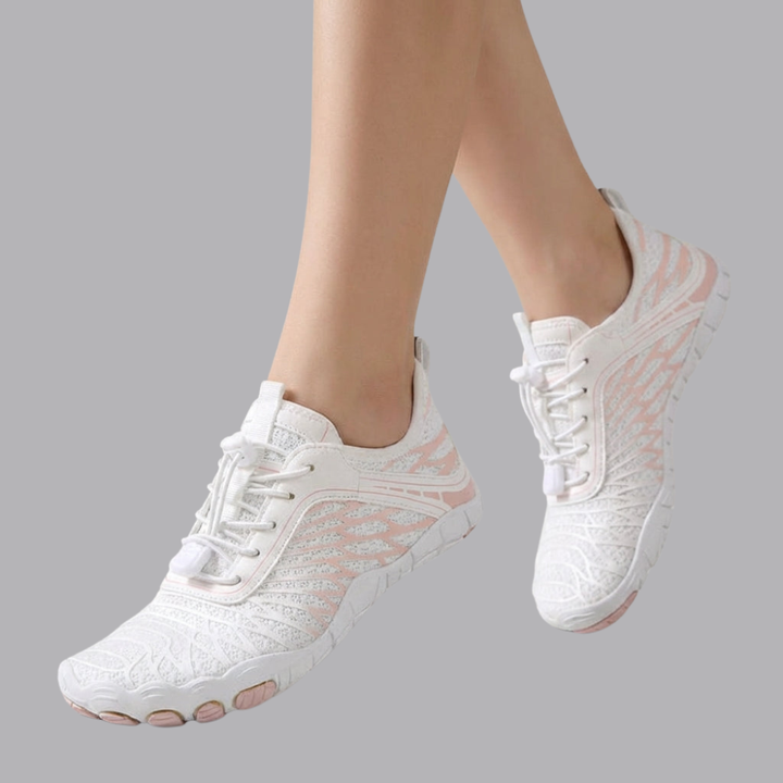 Women’s Barefoot Trainers Lightweight Flexible Sole Lace Up Shoes