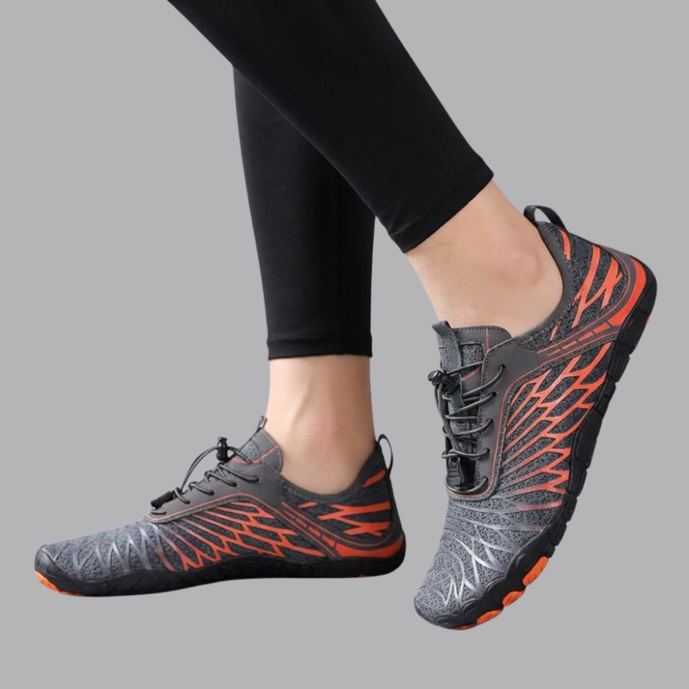 Women’s Barefoot Trainers Lightweight Flexible Sole Lace Up Shoes