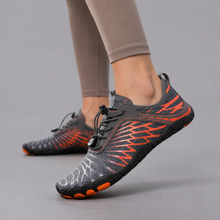 Women’s Barefoot Trainers Lightweight Flexible Sole Lace Up Shoes