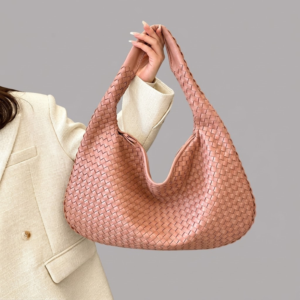 Women’s Woven Hobo Bag Soft Slouchy Everyday Handbag