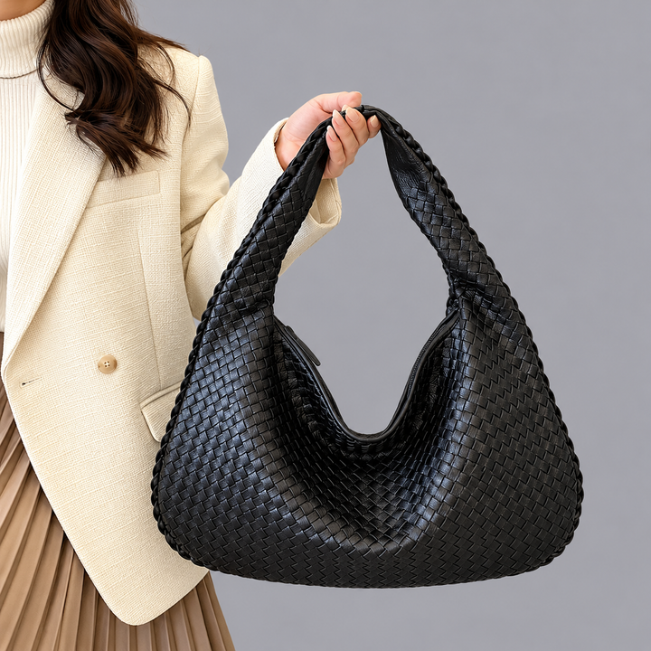 Women’s Woven Hobo Bag Soft Slouchy Everyday Handbag