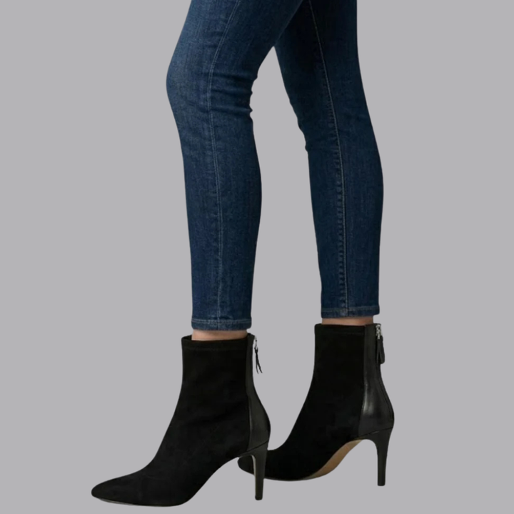 Women’s Ankle Boots Pointed Toe Stiletto Heel Side Zipper