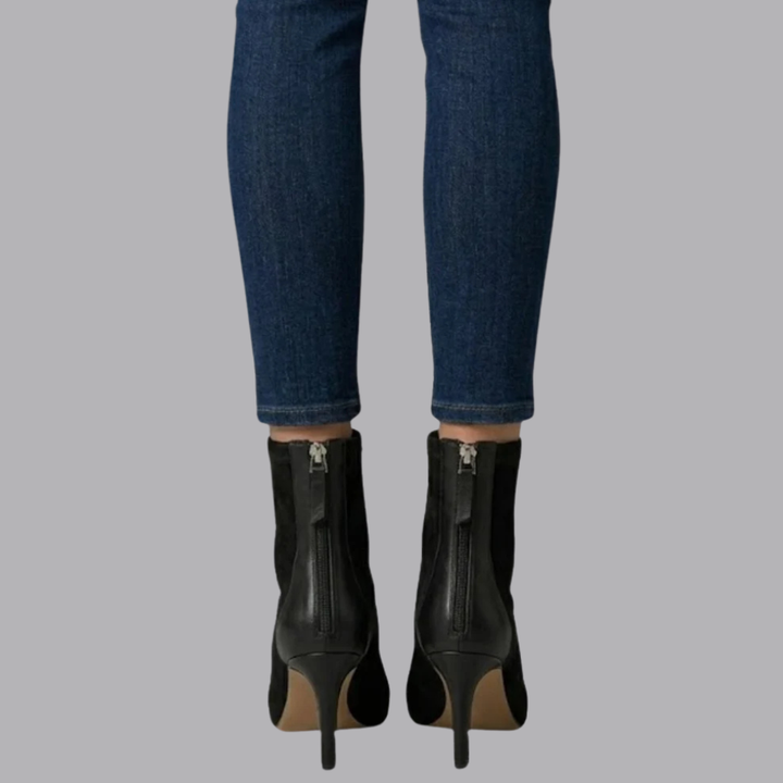 Women’s Ankle Boots Pointed Toe Stiletto Heel Side Zipper