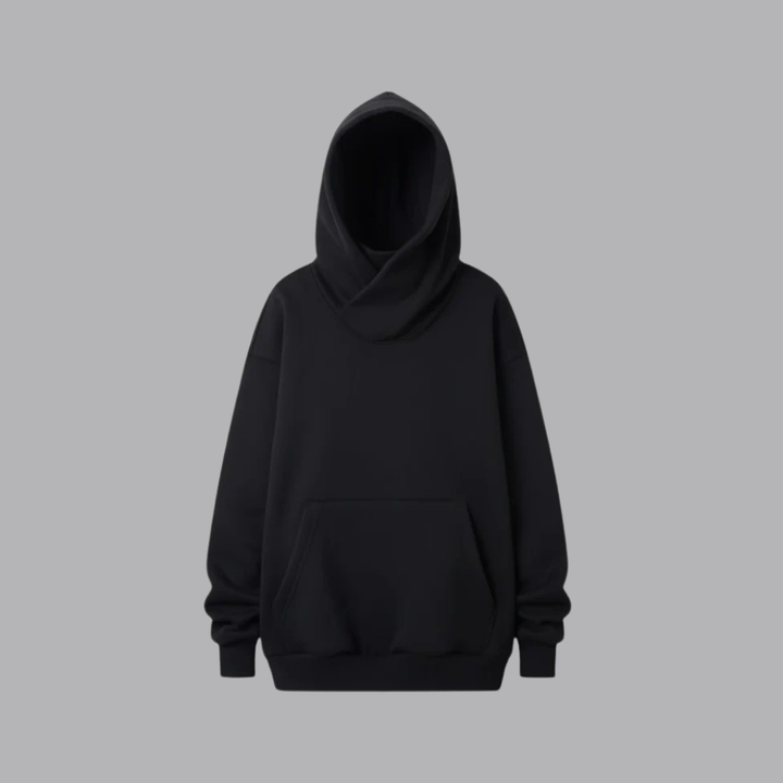 Women’s Oversized Hoodie Crossover Neck Pullover Sweatshirt