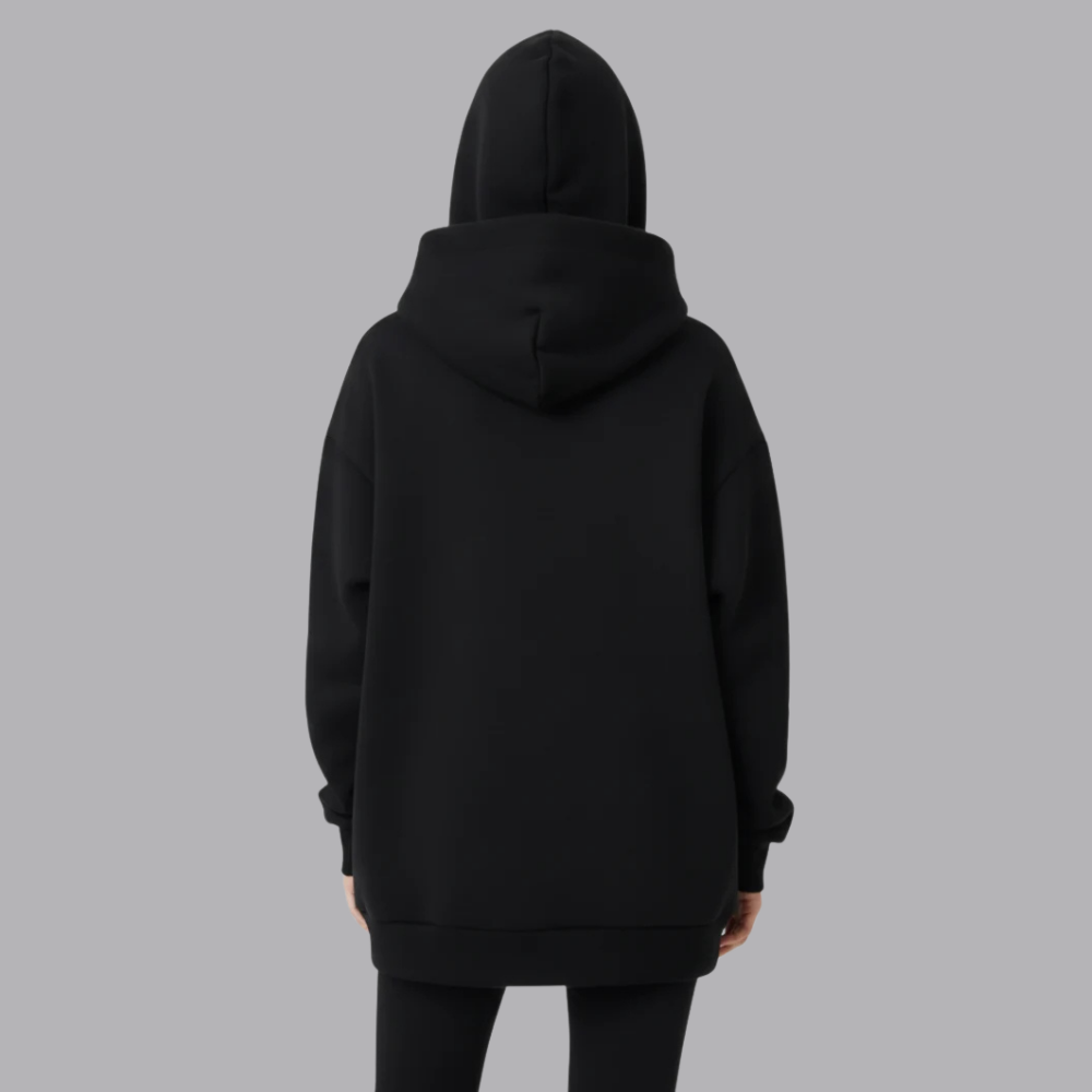 Women’s Oversized Hoodie Crossover Neck Pullover Sweatshirt