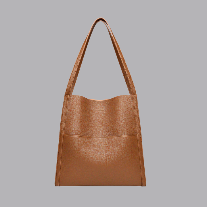 Women’s Faux Leather Shoulder Tote Bag Minimalist Large Handbag