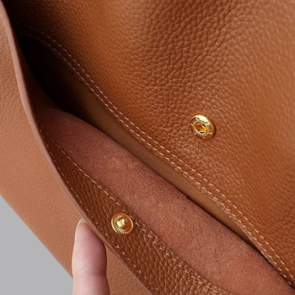 Women’s Faux Leather Shoulder Tote Bag Minimalist Large Handbag