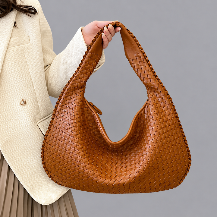 Women’s Woven Hobo Bag Soft Slouchy Everyday Handbag