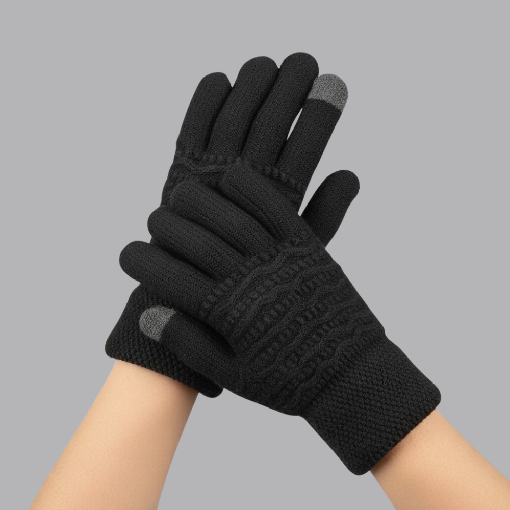 Women’s Thermal Knitted Gloves Touchscreen Fingertips