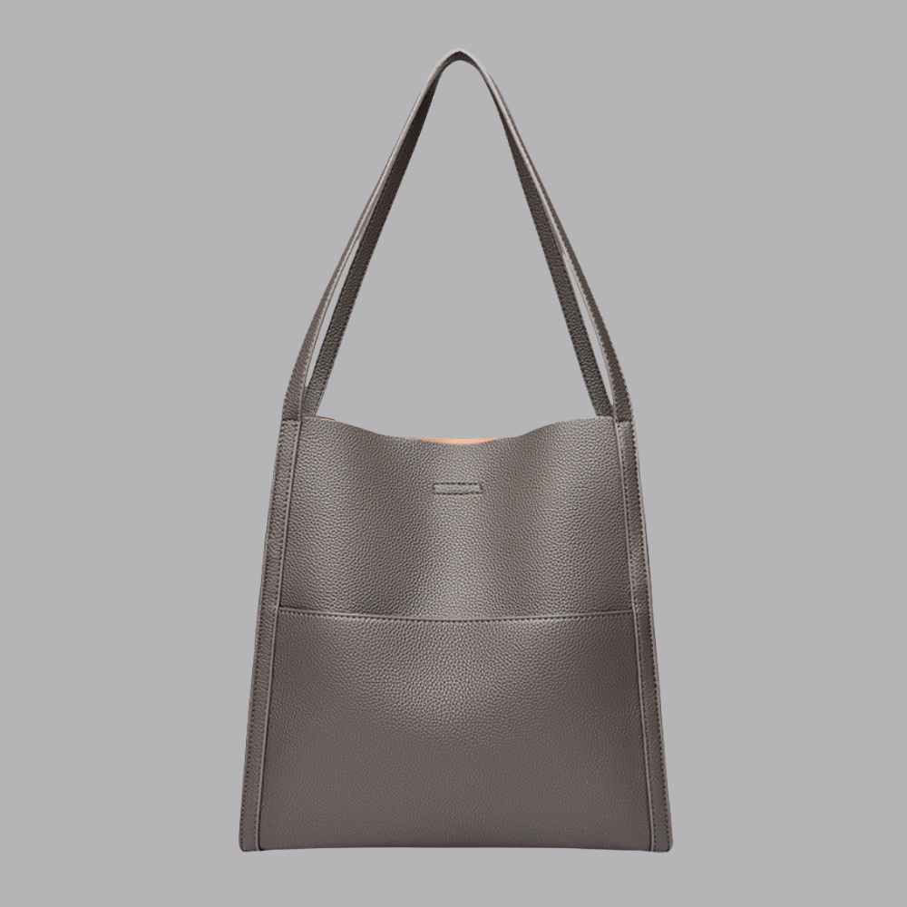 Women’s Faux Leather Shoulder Tote Bag Minimalist Large Handbag