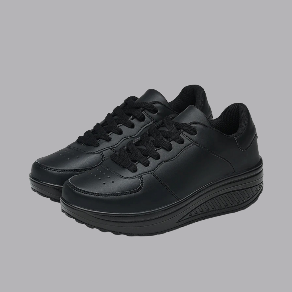 Women’s Platform Sneakers Lace Up Casual Walking Shoes