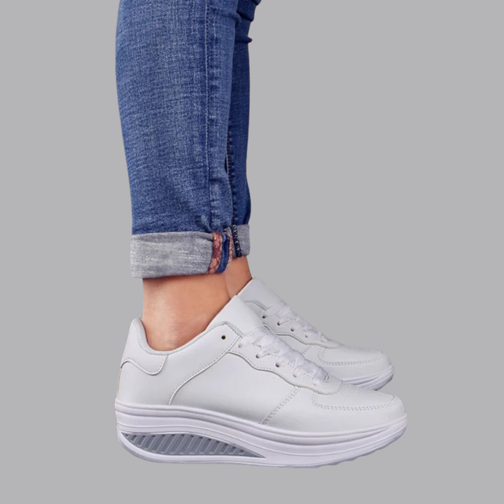 Women’s Platform Sneakers Lace Up Casual Walking Shoes
