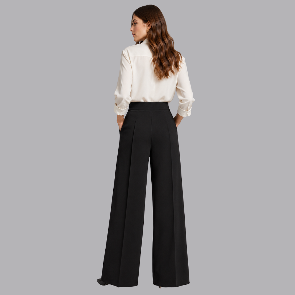 Women’s Wide Leg Dress Pants High Rise Formal Trousers