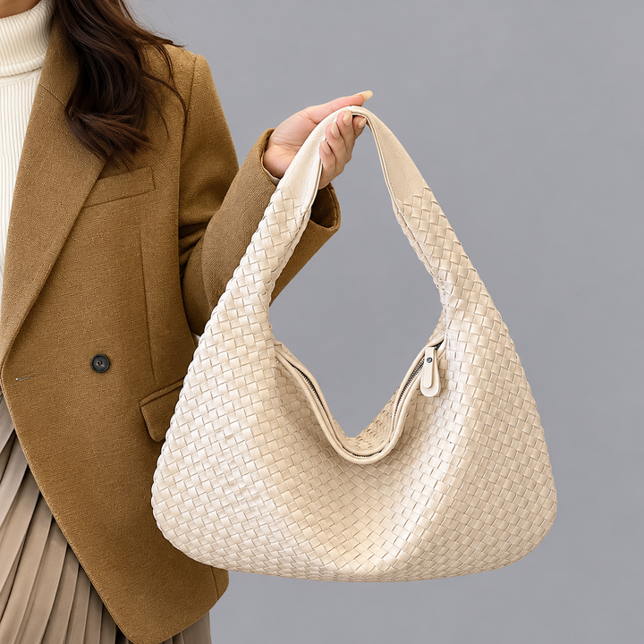 Women’s Woven Hobo Bag Soft Slouchy Everyday Handbag