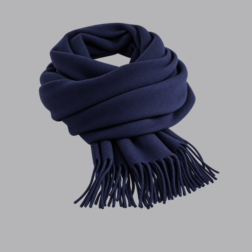 Women’s Plain Soft Cashmere Scarf Fringed Winter Wrap
