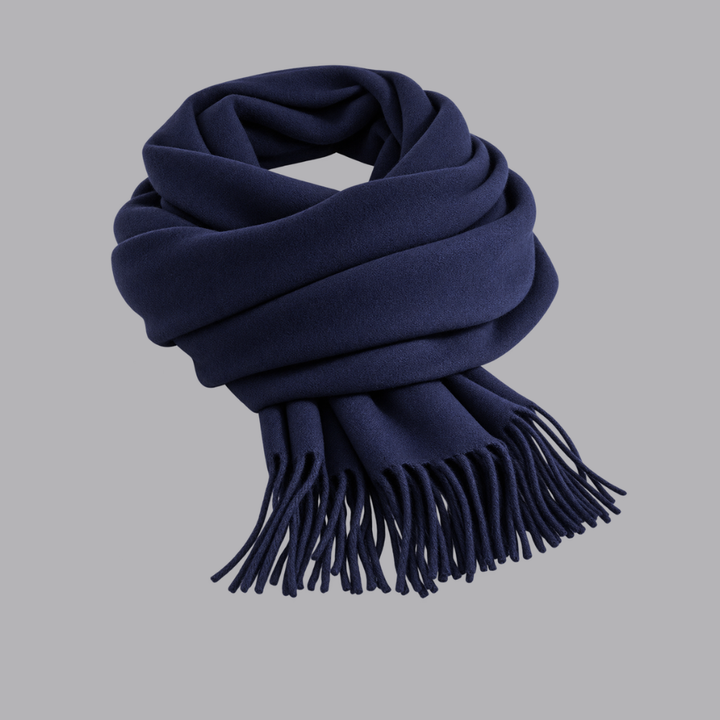 Women’s Plain Soft Cashmere Scarf Fringed Winter Wrap