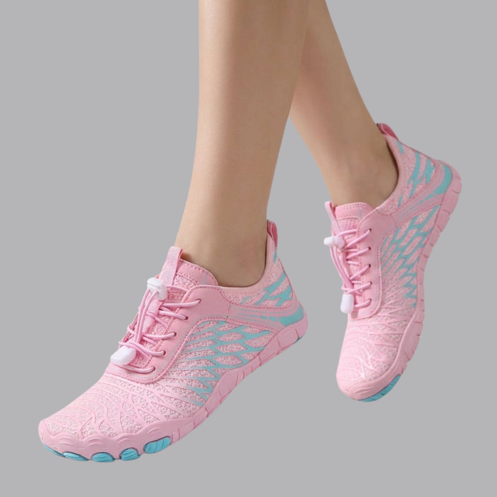 Women’s Barefoot Trainers Lightweight Flexible Sole Lace Up Shoes