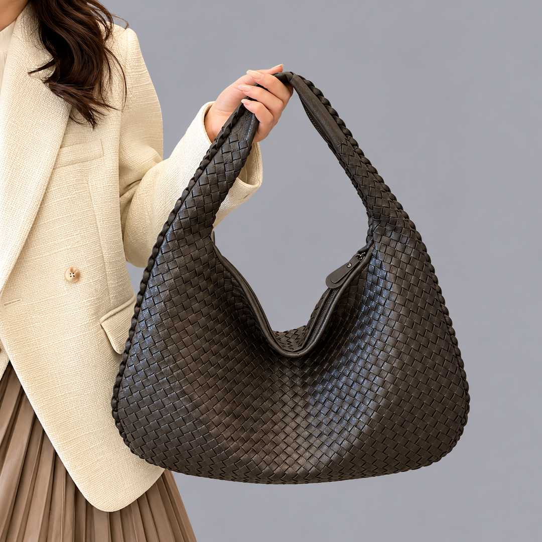 Women’s Woven Hobo Bag Soft Slouchy Everyday Handbag